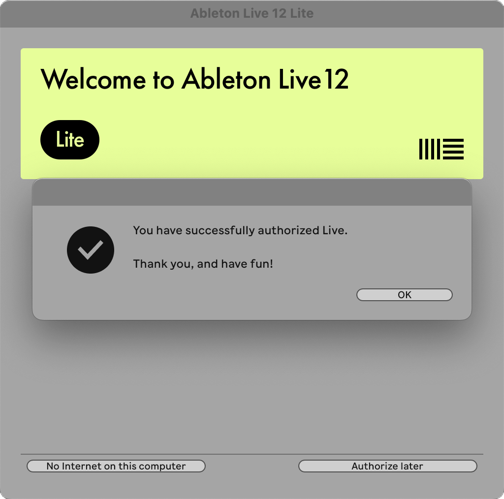 Ableton Live 설치 성공.png