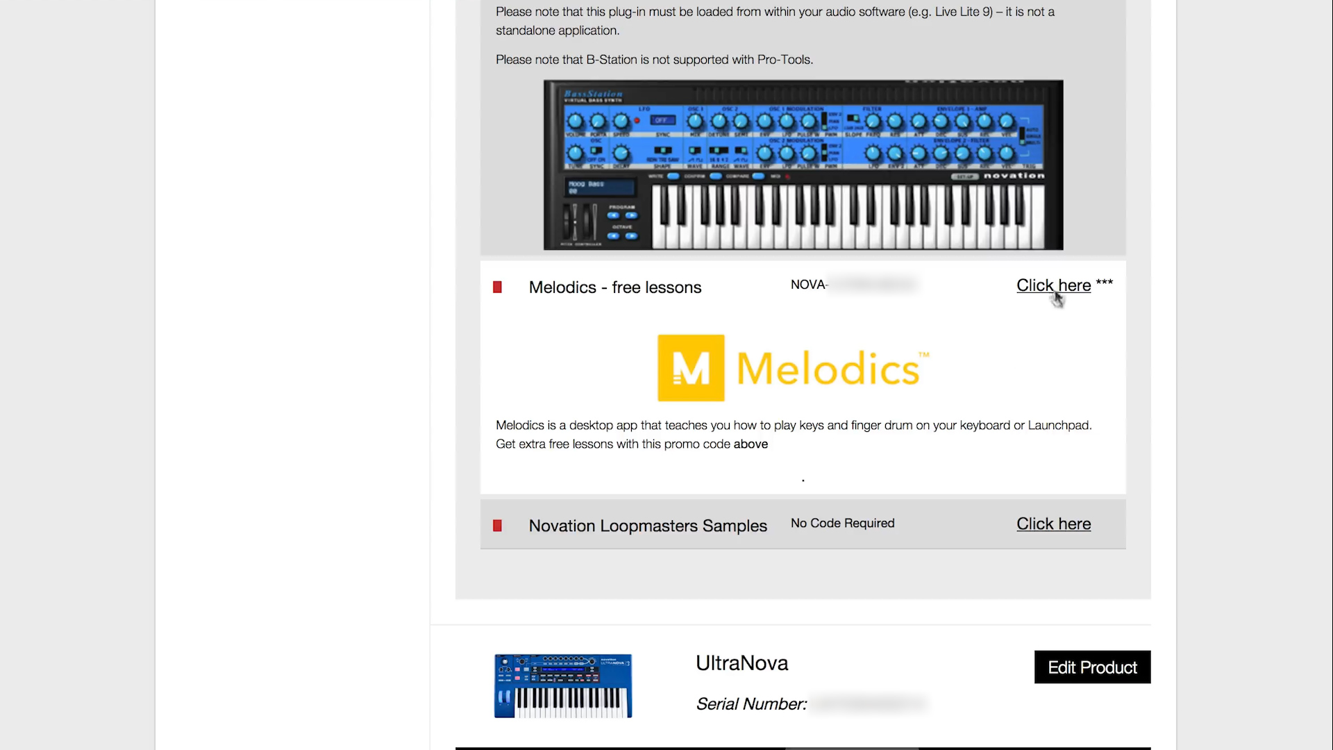 melodics login