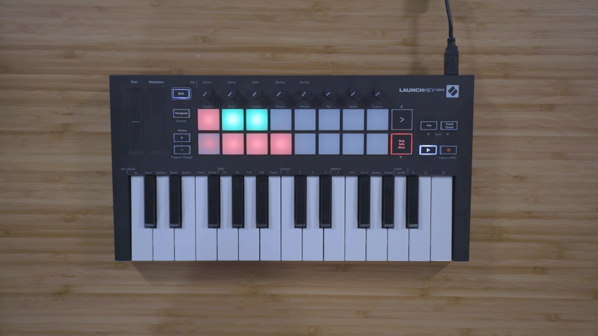 using launchkey mini with ableton