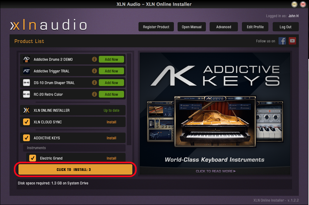 how to activate xln addictive drums 2